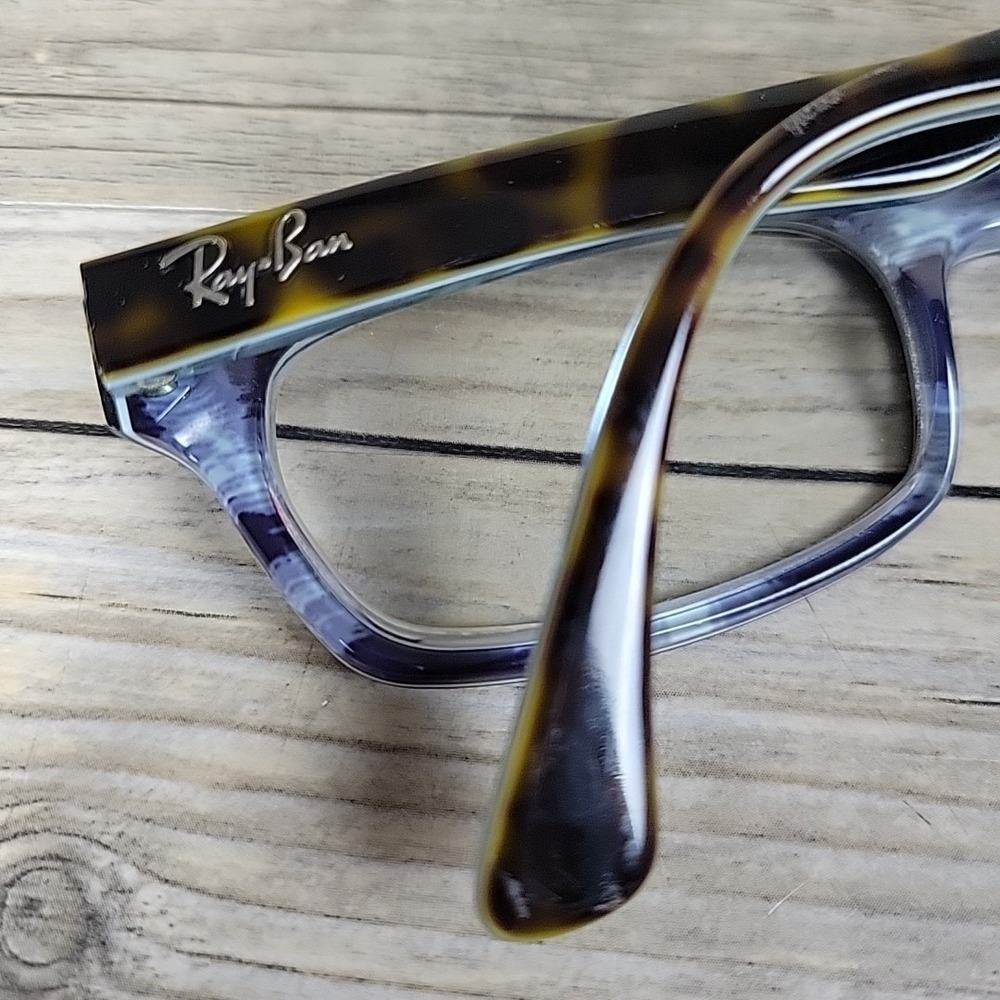RAY-BAN RB5150 5023 Eyeglasses Frames 50-19 135mm Havana Tortoise Blue‎ - Picture 10 of 11